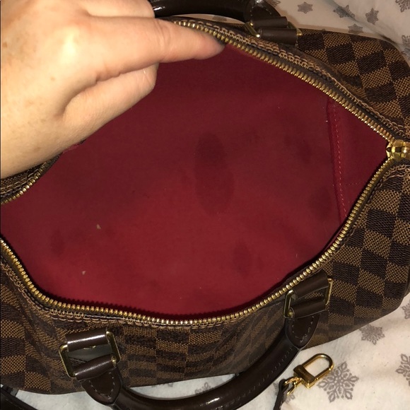 Louis Vuitton speedy Bandouliere Damier ebene 30 - Picture 5 of 8